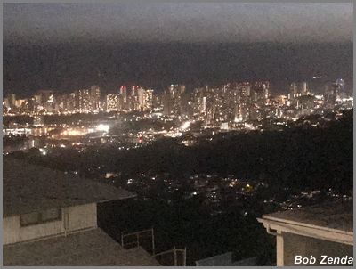 Honolulu view from Donna Fuji home